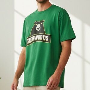 California Redwoods PLL Rob Pannell Green Cotton Graphic T-Shirt XL Extra Large